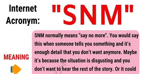 snm means|SNM